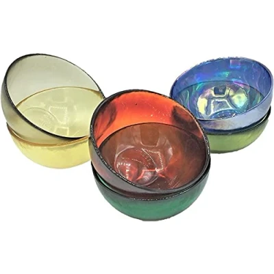 Immagine di Set 6 coppette Yalos in vetro di Murano colori assortiti