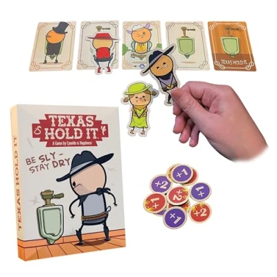Immagine di Joking Hazard Cyanide &amp; Happiness gioco di carte Texas Hold It da bagno Wild West Push Your Luck Party Game per 2 6 giocatori Divertente divertimento la notte