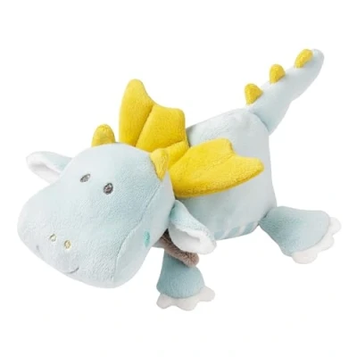 Immagine di Fehn cuscino riscaldante con drago animale, lenitivo per bambini semi d&#039;uva in un simpatico peluche a forma di drago, il relax neonati e da 0+ mesi