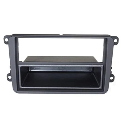 Immagine di Audioproject A171 Mascherina 2 DIN a 1 Universale per autoradio Compatibile con: VW Golf 5 + 6 Touran Passat 3C Caddy EOS Skoda Octavia Nero