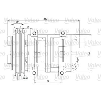 Immagine di VALEO 700868 Compressore, Climatizzatore 24V NEW ORIGINAL PART