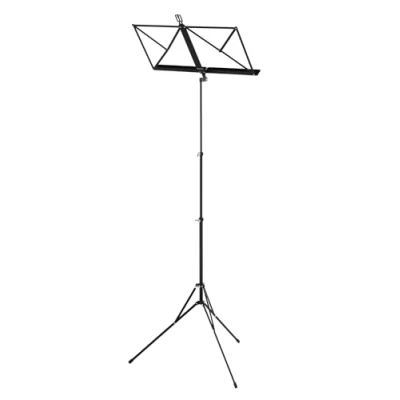 Immagine di Leggio GEWA Wittner 961d, nero, altezza di montaggio 48 114 cm, compatto e pieghevole, Made in Germany