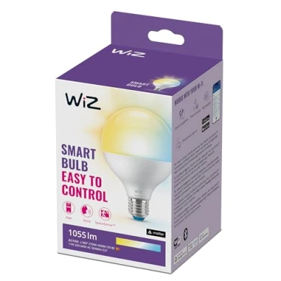 Immagine di WiZ 871869978633500 LED (monocolore) ERP F (A G) E27 11 W = 75 Da bianco caldo a freddo controllo con app 1 pz.