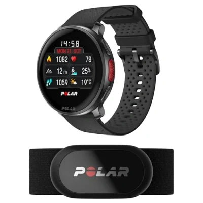 Immagine di Polar Vantage V3 con sensore H10, Sportwatch GPS, Cardiofrequenzimetro contemporaneo e durata della batteria aumentata, Smartwatch per uomini donne, Mappa Offline, Running Watch