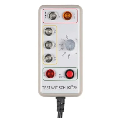 Immagine di Testboy Testavit Schuki 2K Tester presa di corrente CAT III 300 V LED