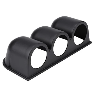 Immagine di Qiilu QL05128 Nero Universale 52mm / 2 &quot;3 fori triplo cruscotto con indicatore di livello