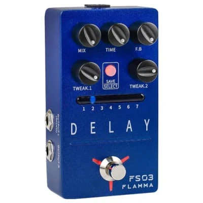 Immagine di pedale per chitarra FLAMMA FS08 FS07 FS06 FS05 FS03 FS02 FS01 Reverb, effetti chitarra, 7 slot riponibili, 11 di modulazione True Bypass (FS03)
