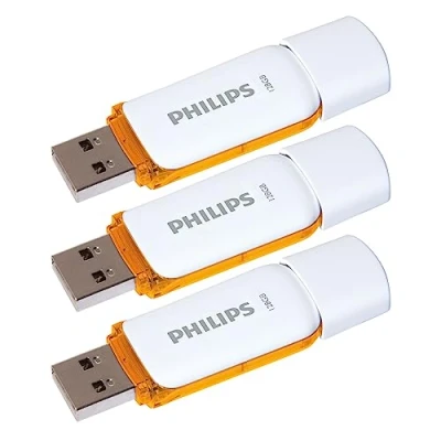 Immagine di Philips Snow Edition 2.0 Unità flash USB da 3 x 128 GB, per PC, laptop, computer e data storage, velocità di lettura fino a 25 MB/s