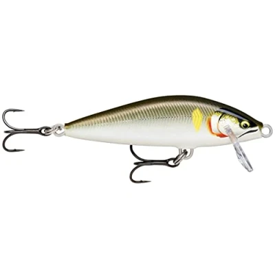 Immagine di Rapala Esca da Pesca Artificiale Spinning Countdown Elite in Balsa per Acqua Dolce Affondante Profondità di Nuoto 1,2m 7,5cm / 10g Prodotta Estonia Gilded Ayu