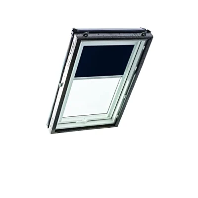 Immagine di Tenda Oscurante Roto ZRV e Coprente Guide di Scorrimento Laterali Argento per Finestre da Tetto delle Serie Designo R4/R7 Classic 43/73 con Dimensioni 094/098 09/09 Blu Notte