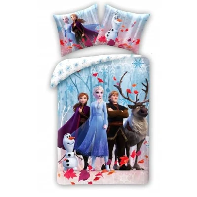 Immagine di Disney FROZEN Anna Elsa Olaf Sven Kristoff Set di biancheria da letto un copripiumino 140x200cm e una federa 70x90cm 100% cotone Multicolore