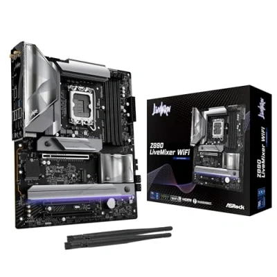 Immagine di ASRock Z890 LiveMixer WiFi Mainboard Attacco (PC) #####Intel® 1851 Fattore di forma (dettagli) ATX Chipset della scheda madre Intel®