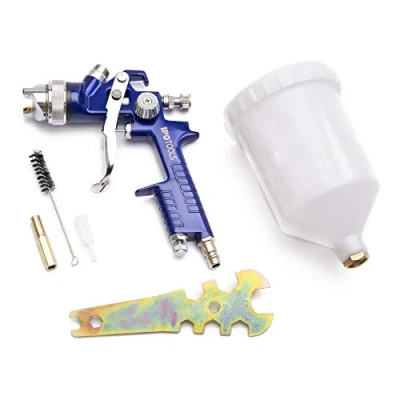 Immagine di IPOTOOLS Pistola per verniciare a spruzzo HVLP H 827P Pistole con ugello in plastica da 600 ml e Un Acciaio Inox 1,4 mm