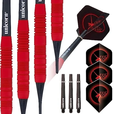 Immagine di ‎Unicorn Rosso Core PlusOttone Freccette con Punta Morbida Unisex, 16 g