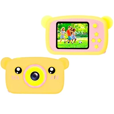 Immagine di EXTRALINK fotocamera per bambini H25, digitale 1080P 30fps, bambini, alloggiamento robusto display LCD da 2 pollici, 12 MP, slot schede