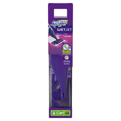 Immagine di Swiffer Wetjet scopa Spray, Set Base 2 in 1 dotato con spray a Double Jet capacita da 500 ml, 14 x 11.1 69.5 cm