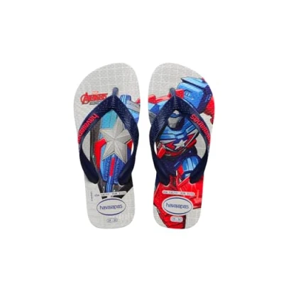 Immagine di Havaianas KIDS TOP Marvel II Infradito per bambini, Taglia: 23 24, White Sintetico
