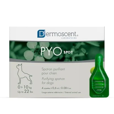 Immagine di DERMOSCENT PYOSPOT PERRO 0 10KG 0,6ML 4PIP (NDR)