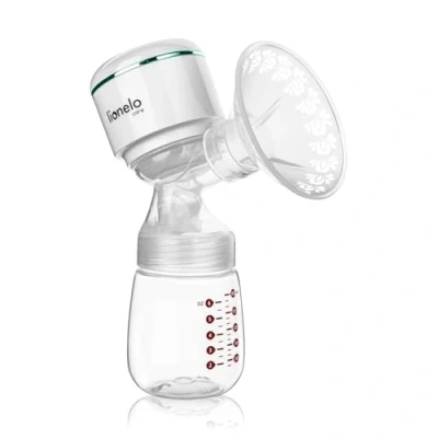 Immagine di LIONELO Fidi Plus Tiralatte elettrico a tre fasi senza fili 180 ml Pompa per latte portatile risparmio energetico Massaggio 9 livelli Tempo di funzionamento 150 min 3 Coppe in silicone Timer