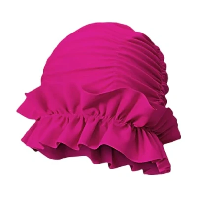 Immagine di Cuffia da bagno Elastica per donna, Nuoto Morbida, Bordi a Volant, Cappelli Piscina di Grandi dimensioni, Donne e Uomini, Capelli Più Lunghi Spessi