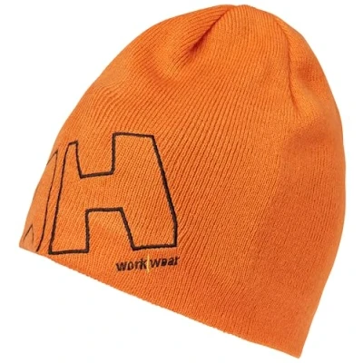Immagine di Helly Hansen Workwear, 34 079830 290 STD, Cappello realizzato in micropile con logo HH WW Beanie 79830 arancione