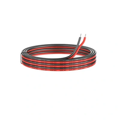 Immagine di 0.82mm² 18AWG Silicone Filo 2 Conduttore Parallelo 10metri[5M Nero 5M Rosso] Hook Up Cavo Elettrico in rame senza ossigeno ad Alta Temperatura Resistente
