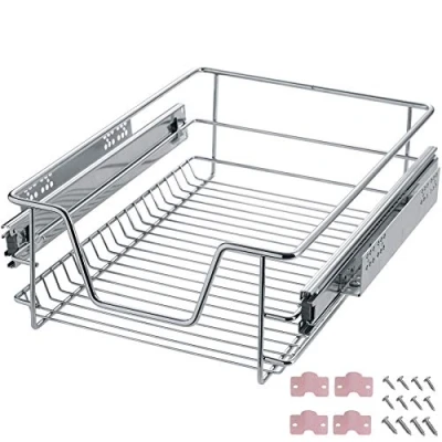 Immagine di TecTake 800306 Cassetti da Cucina con ripiano telescopiche Disponibili in Diverse Misure e Quantità (1x per 40 cm No. 402015)