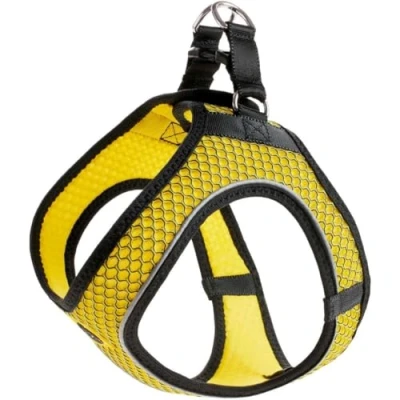 Immagine di HUNTER HILO COMFORT BVB Pettorina per cani con materiale a rete 3D riflettente XS S giallo