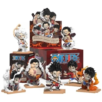 Immagine di Mighty Jaxx, Freeny&#039;s Hidden Dissectibles: One Piece Series 6 (Luffy Gears Edition), Blind box con action figure da collezione di Piece, senza doppioni, in confezione sigillata