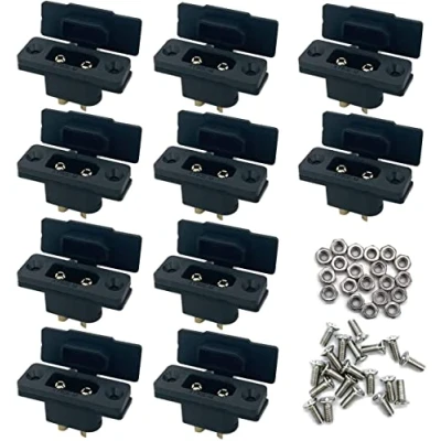 Immagine di 10 pezzi Amass XT90E M connettore batteria spina dorata con custodia in PVC tappo antipolvere per accessori drone RC
