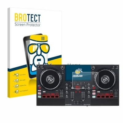 Immagine di brotect Pellicola Protettiva Vetro per Numark Mixstream Pro+ Protezione Schermo [Durezza Estrema 9H, Chiaro]