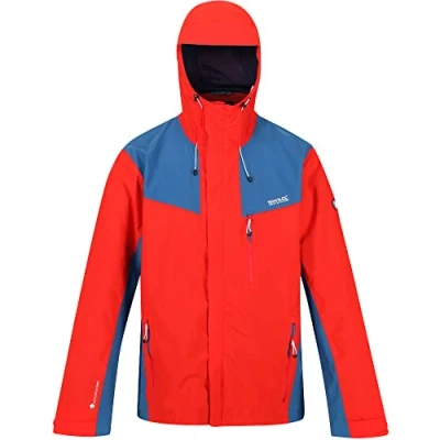 Immagine di Regatta Birchdale Giacca shell stretch impermeabile traspirante con tasche a cerniera Hi Tech e cappuccio