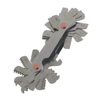 Immagine di 51 / 52Pcs misuratore passo in acciaio inossidabile da 60 e 55 gradi Tappo calibro Gage Metrico + imperiale (52pc)(Metric+ imperial (52pc))