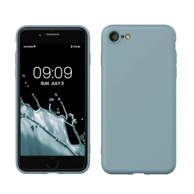 Immagine di kwmobile Custodia Compatibile con Apple iPhone SE (2022) / (2020) 8 7 Cover Back Case per Smartphone in Silicone TPU Protezione Gommata antique stone