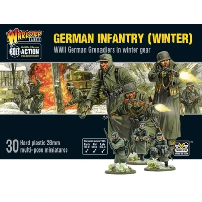 Immagine di Bolt Action Warlord Games miniature di fanteria tedesca (invernale) in plastica, scala 28 mm, Games, altamente dettagliate della seconda guerra mondiale per giochi
