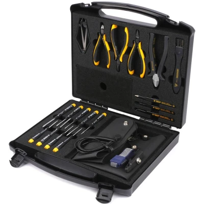 Immagine di Bernstein Tools for Electronics Werkzeugfabrik 2280 Kit utensili ESD, Professionale in valigia 18 parti