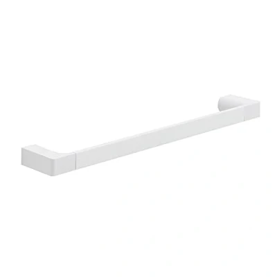 Immagine di Gedy G Kuala Lumpur Porta Asciugamani CM.45, Colore Bianco, Componenti Realizzati in Cromall, Ottone e Vetro, Garanzia 2 Anni, Misure 2,5 x 45 6,6 cm Peso 0,556 kg, Design R&amp;S,