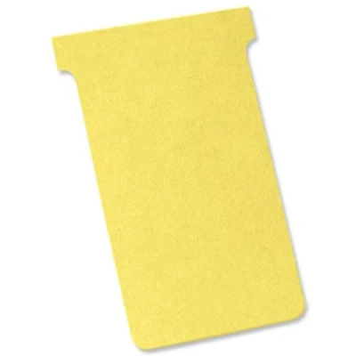 Immagine di Nobo 2203004 Schede a T, Indice 3, Giallo, 100 Pezzi