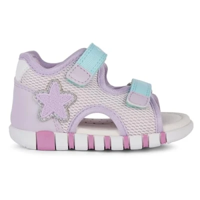 Immagine di Geox Iupidoo GIR Scarpe primi passi per bambini, Taglia: 26, Pink lilac Tessuto / sintetico
