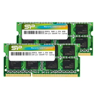 Immagine di Silicon Power 16 GB (2 x 8 GB) DDR3 1600 MHz (PC3 12800) 204 pin CL11 1,35 V SODIMM Modulo di memoria per computer portatile, bassa tensione e risparmio energetico