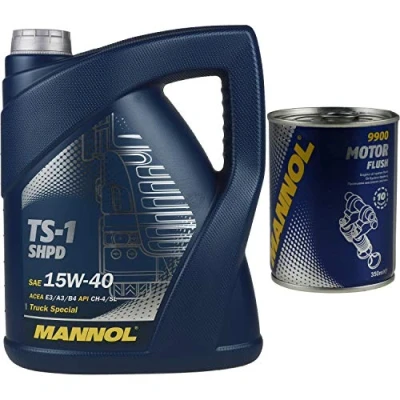Immagine di 5L MANNOL TS 1 SHPD 15W 40 API CH 4/CG 4/CF 4/SL Balsamo motore Flush