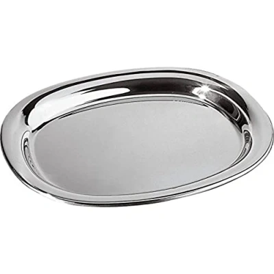Immagine di Alessi Piatto da Portata in Acciaio Inossidabile 18/10, Lucido, 42 cm