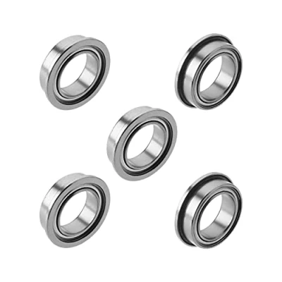 Immagine di Othmro MF128ZZ Cuscinetti a sfera con flangia 8 x 12 3,5 mm, in acciaio cromato schermato, 5 pezzi