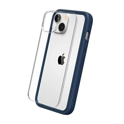 Immagine di RhinoShield Modular Case Compatible with [iPhone 14] Mod NX Customizable Shock Absorbent Heavy Duty Protective Cover 3.5M / 11ft Drop Protection Navy Blue