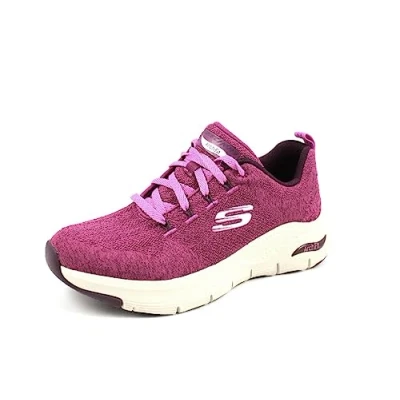 Immagine di Skechers Arch Fit Comfy Wave, Scarpe da ginnastica Donna, Rosso, 43 EU