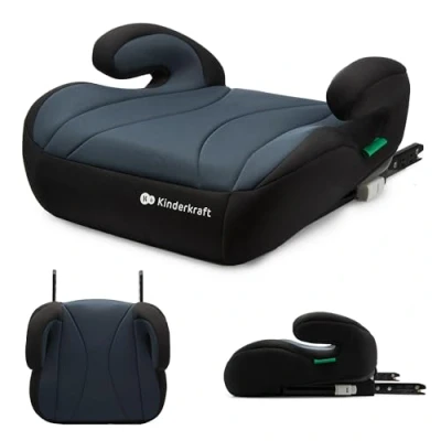 Immagine di Kinderkraft I BOOST Rialzo per sedile auto Size 135 150 cm, Seggiolino auto, installato con ISOFIX, Comodi braccioli, Facile da usare, Nero