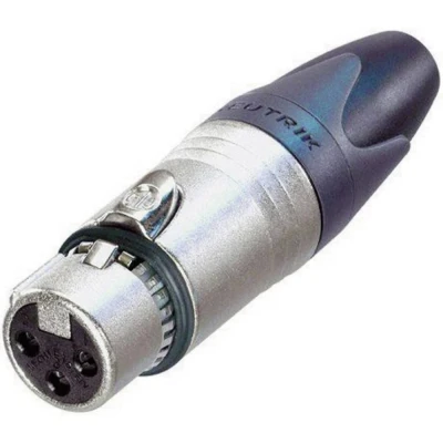 Immagine di Neutrik NC3FXX EMC Connettore XLR Presa dritta Numero Poli (num): 3 Argento 1 pz.