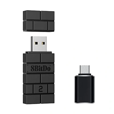 Immagine di Mcbazel Adattatore USB 2 Wireless 8 Bit con Accessorio OTG Compatibile Switch OLED/NS Switch/PS5/PS4/PC/Raspberry Pi