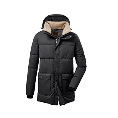 Immagine di G.I.G.A. DX Uomo Parka casual funzionale in look piumino con cappuccio staccabile zip e colletto pile Sherpa GW 46 MN QLTD PRK, Foglie autunnali, L, 37575 000