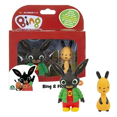 Immagine di Giochi Preziosi Bing Coppia di mini personaggi, che saluta e Flop sorride, adatti per le mani dei più piccoli, bambini a partire dai 18 mesi, BNG10Z01